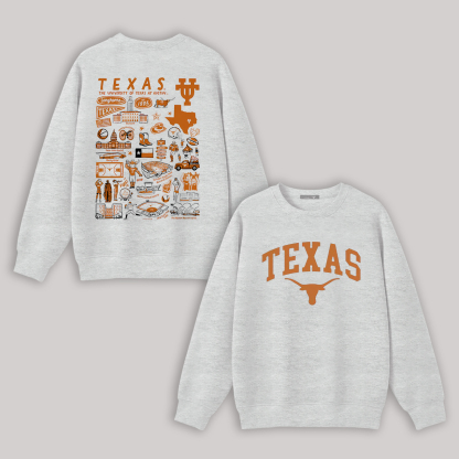 The University of The Texas At Austin Printed Unisex Sweatshirt Image - 3