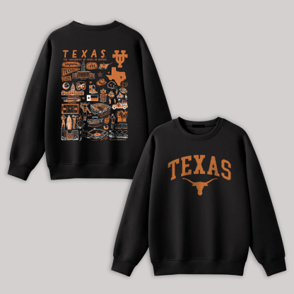 The University of The Texas At Austin Printed Unisex Sweatshirt Image - 2