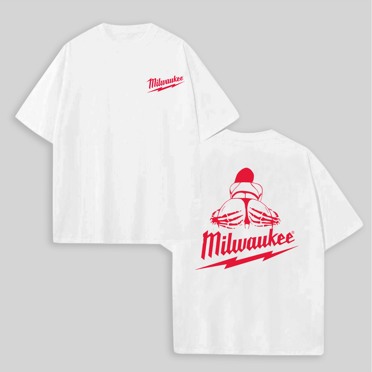 Milwaukee Printed Oversized Unisex T-shirts Image - 1