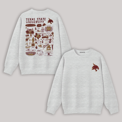 Rutgers University Printed Fleece-lined Unisex Sweatshirt Image - 1