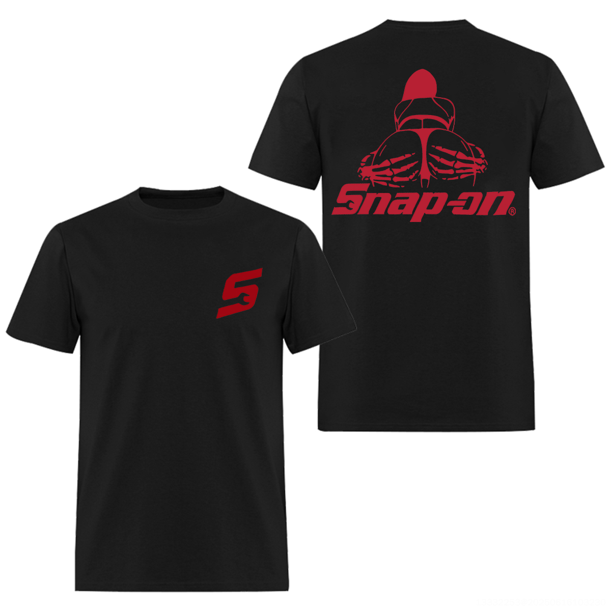 Snap-on Printed Men's T-Shirt