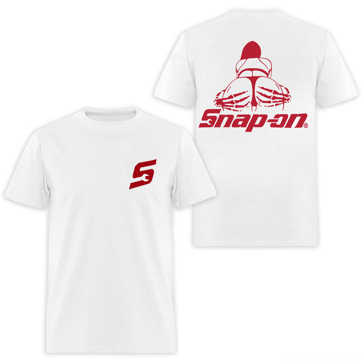 Snap-on Printed Men's T-Shirt