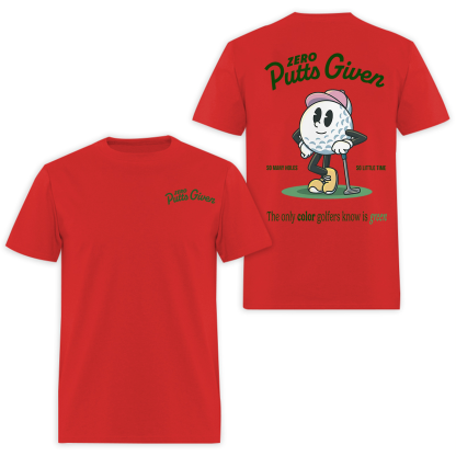 Zero Putts Given Printed Men's T-Shirt Image - 5