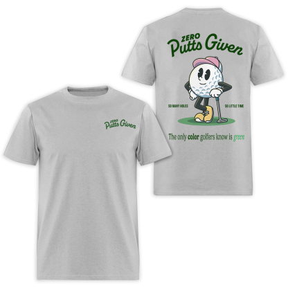 Zero Putts Given Printed Men's T-Shirt Image - 3