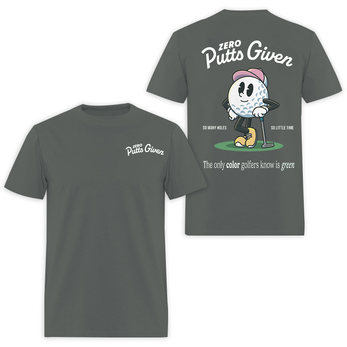 Zero Putts Given Printed Men's T-Shirt Image - 6