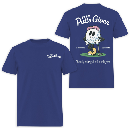 Zero Putts Given Printed Men's T-Shirt Image - 7