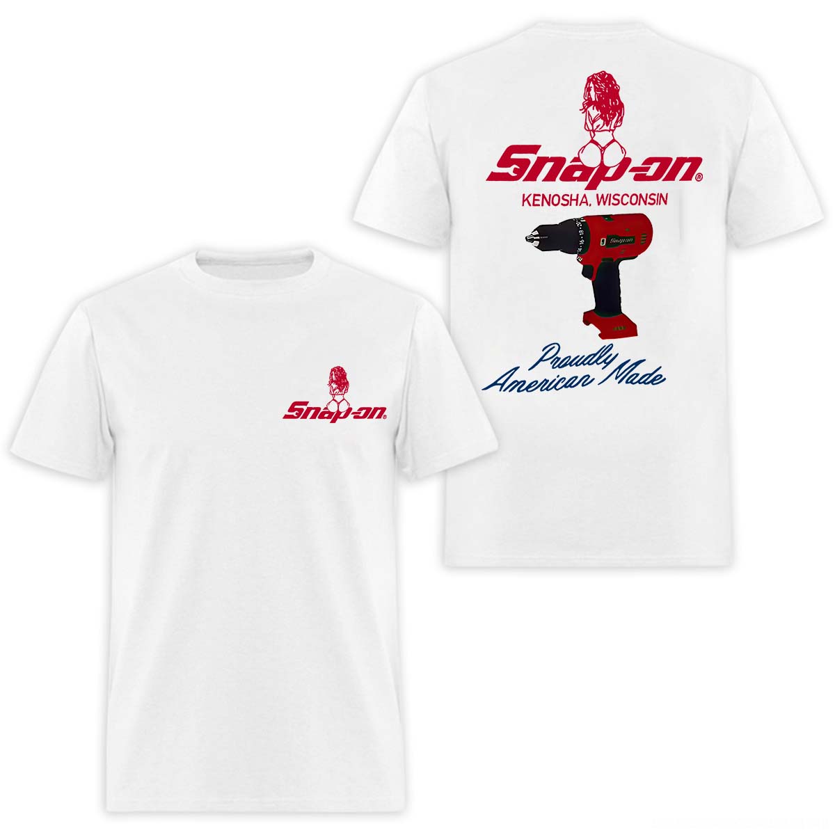 Snap-on Printed Men's T-Shirt Image - 1