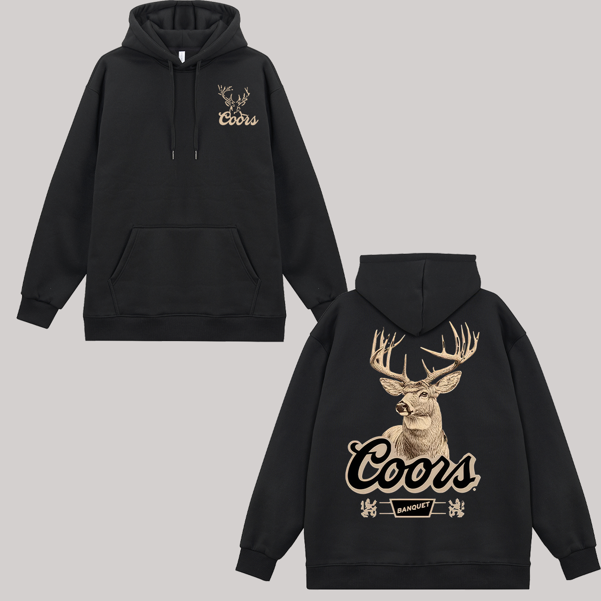 Coors Banquet Printed Fleece-lined Unisex Hoodie Image - 1