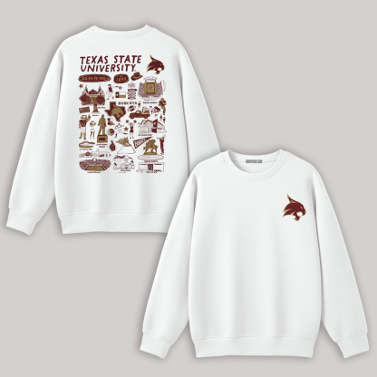 Rutgers University Printed Fleece-lined Unisex Sweatshirt Image - 2