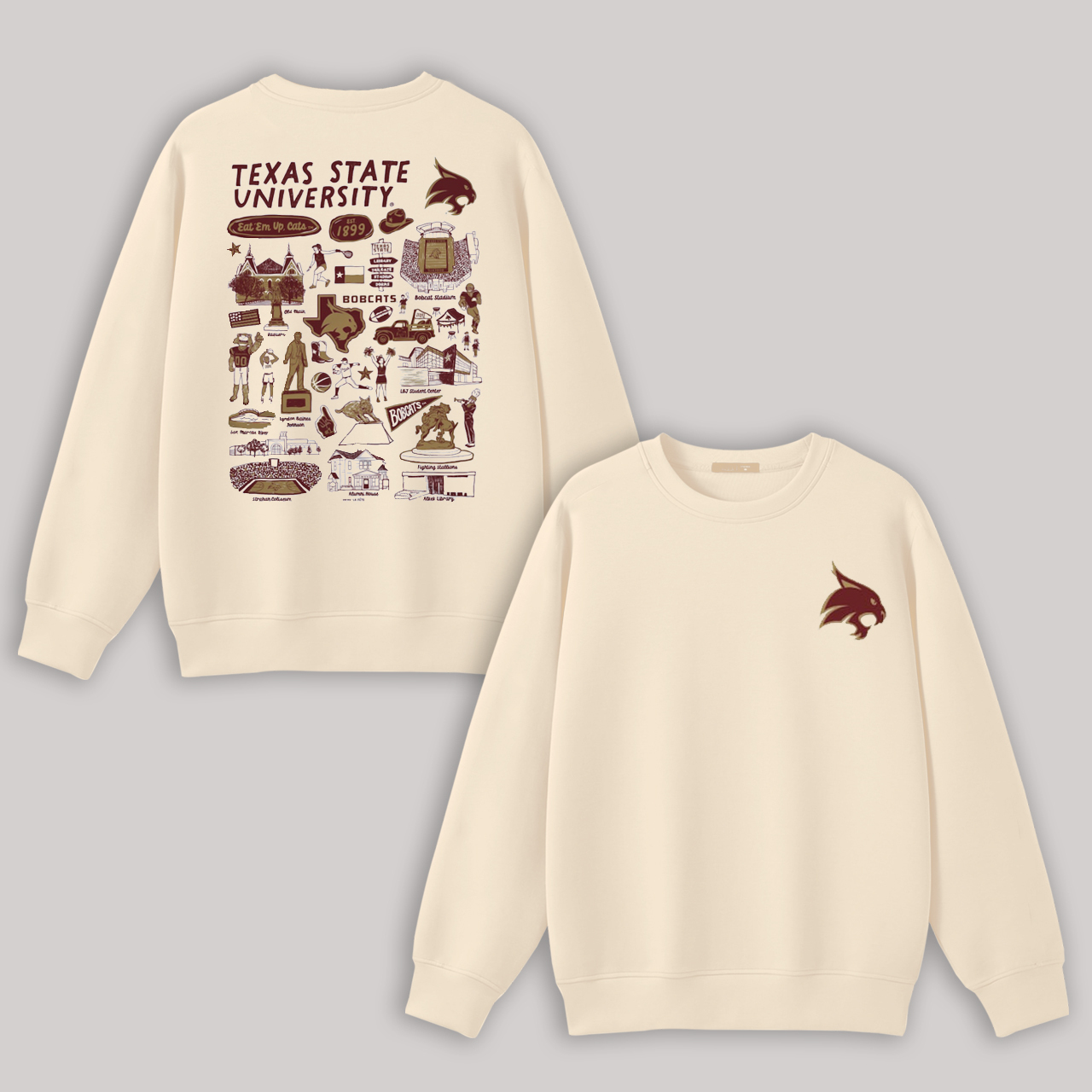 Rutgers University Printed Fleece-lined Unisex Sweatshirt Image - 3