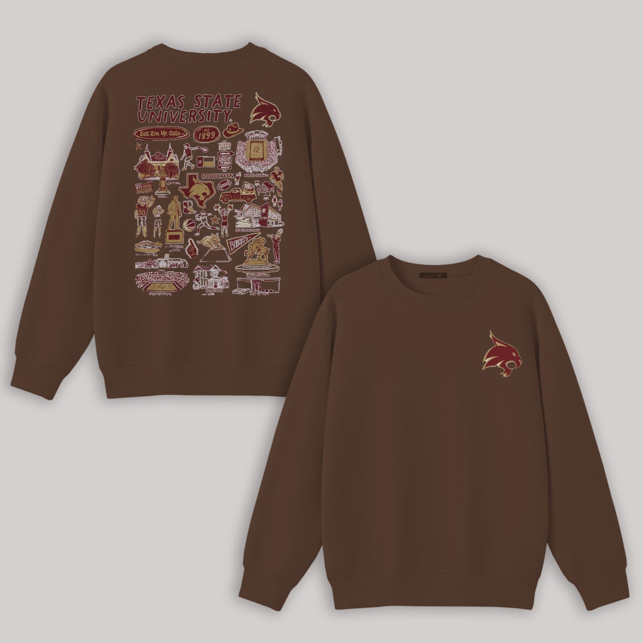 Rutgers University Printed Fleece-lined Unisex Sweatshirt Image - 5