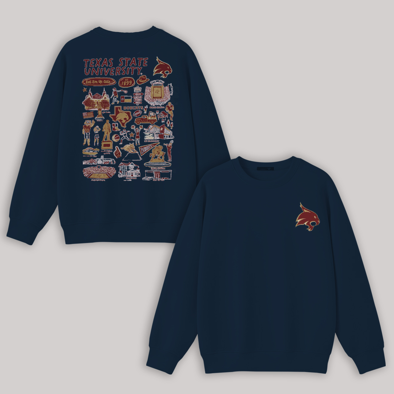 Rutgers University Printed Fleece-lined Unisex Sweatshirt Image - 7