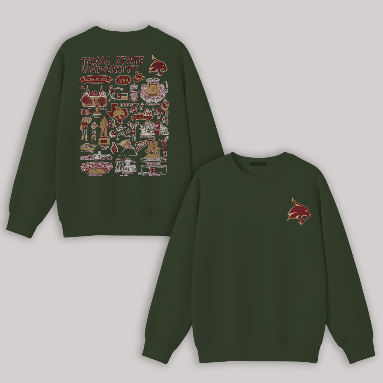 Rutgers University Printed Fleece-lined Unisex Sweatshirt Image - 4