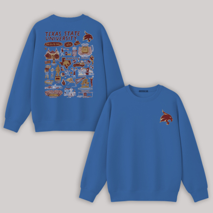 Rutgers University Printed Fleece-lined Unisex Sweatshirt Image - 6