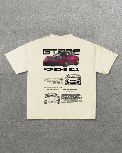 Porsche 911 GT3 RS Printed Oversized Unisex T-shirts Image - 7