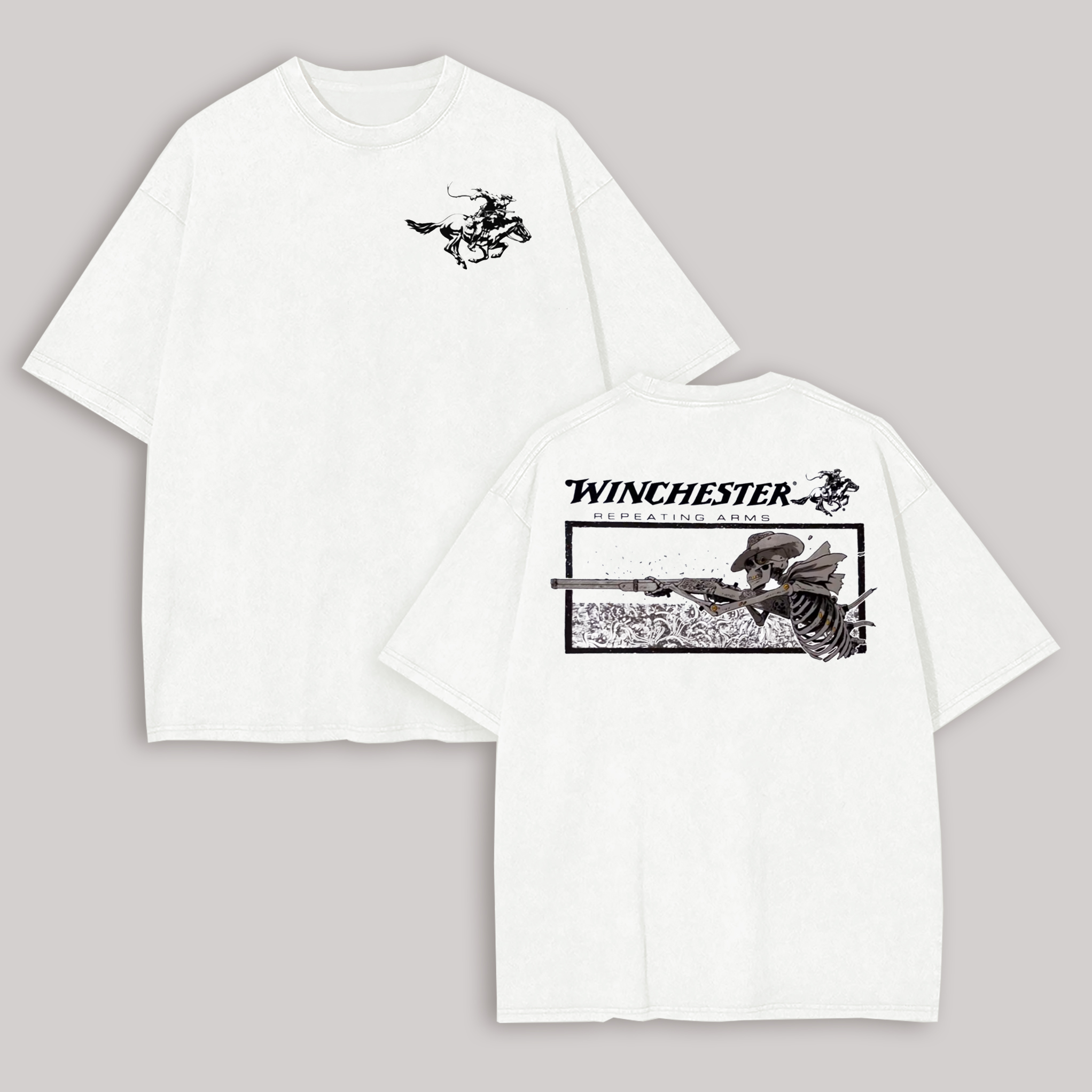 Winchester Repeating Arms Printed Oversized Unisex T-shirt Image - 3
