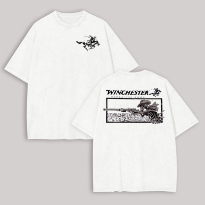 Winchester Repeating Arms Printed Oversized Unisex T-shirt Image - 3