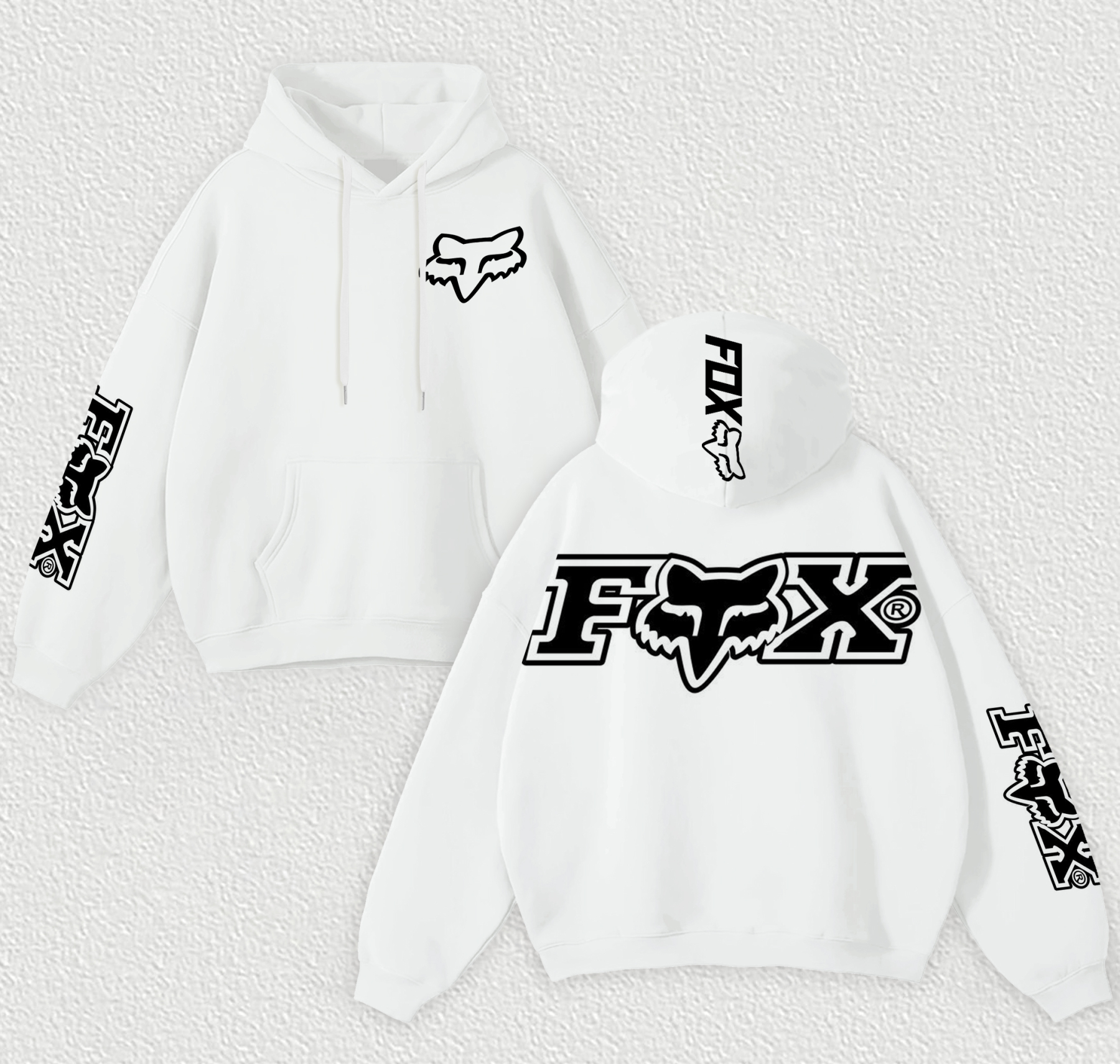 Fox Racing Printed Fleece-lined Unisex Hoodie