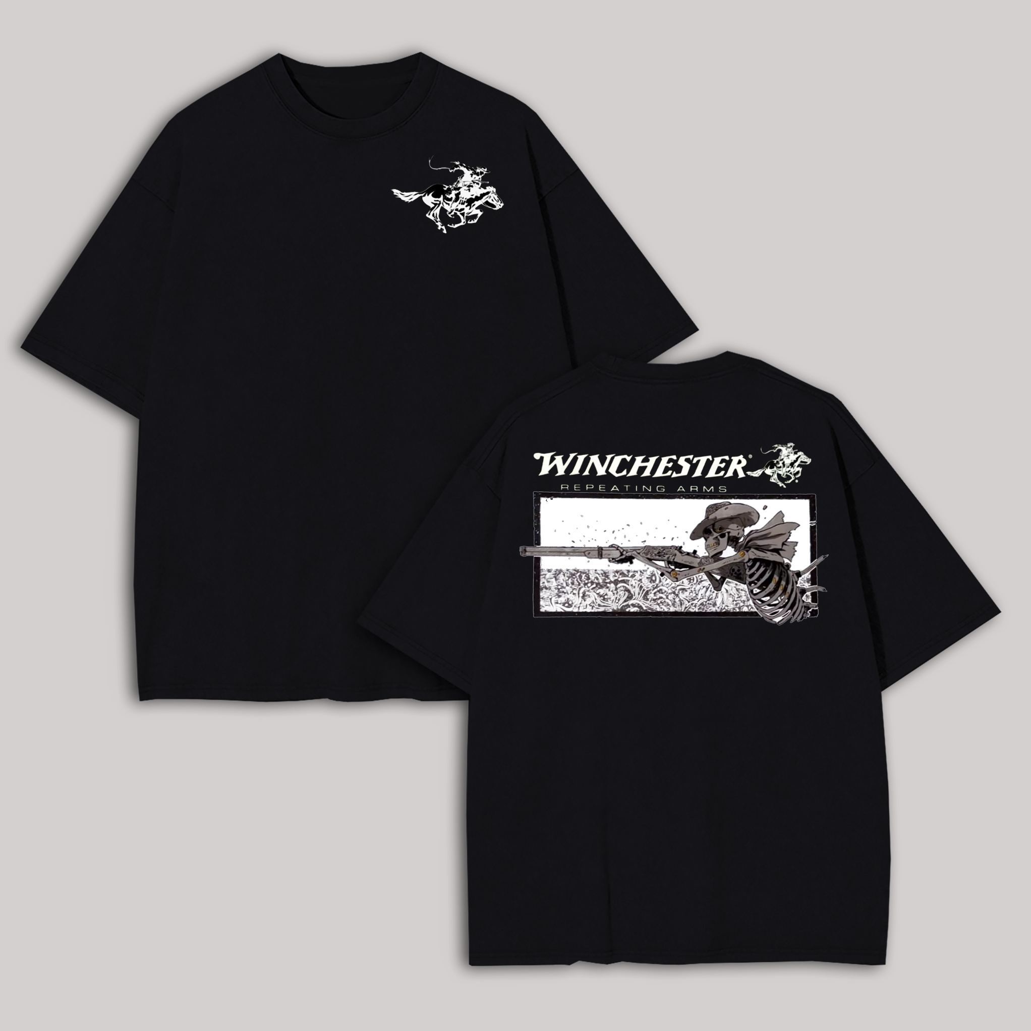 Winchester Repeating Arms Printed Oversized Unisex T-shirt Image - 4