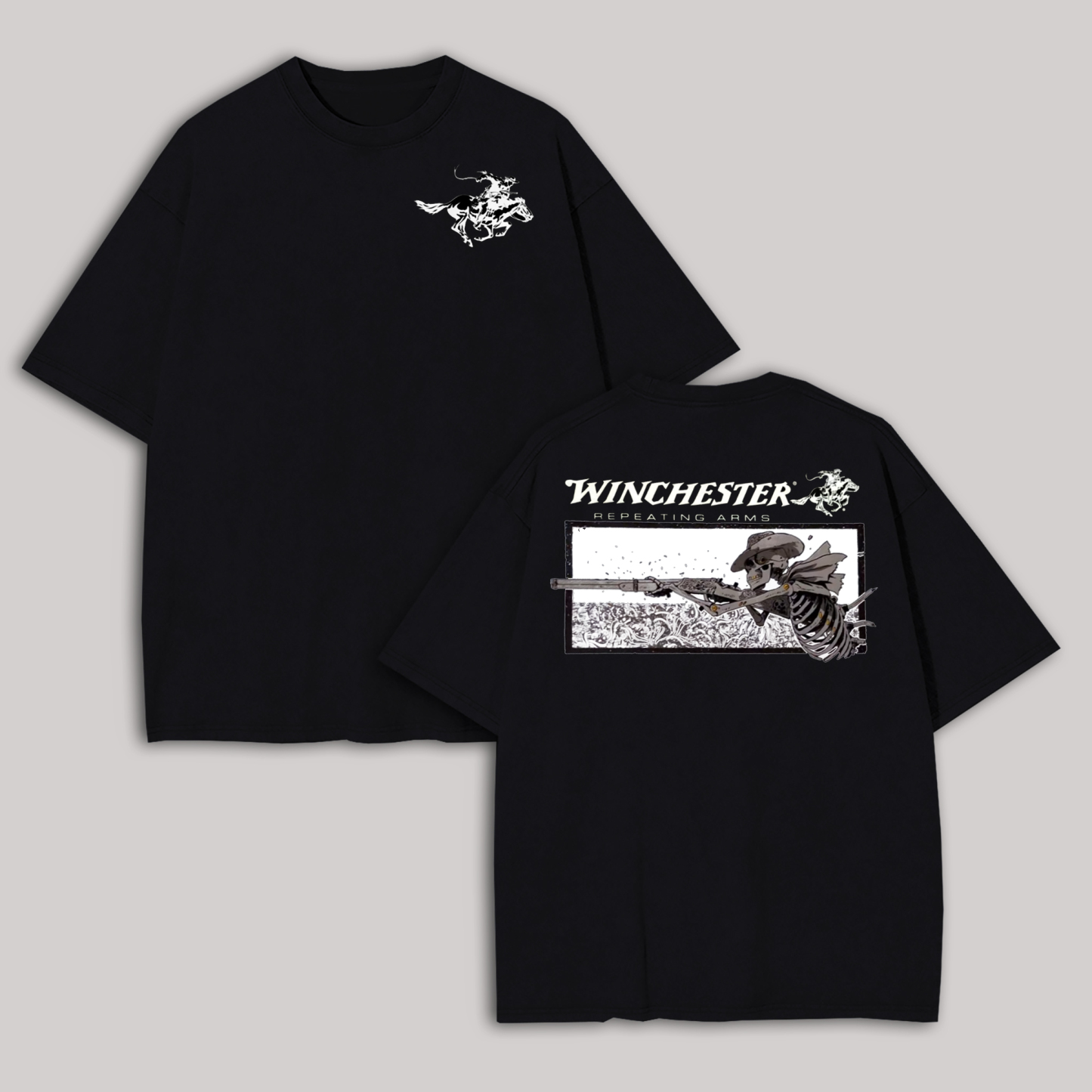 Winchester Repeating Arms Printed Oversized Unisex T-shirt Image - 4