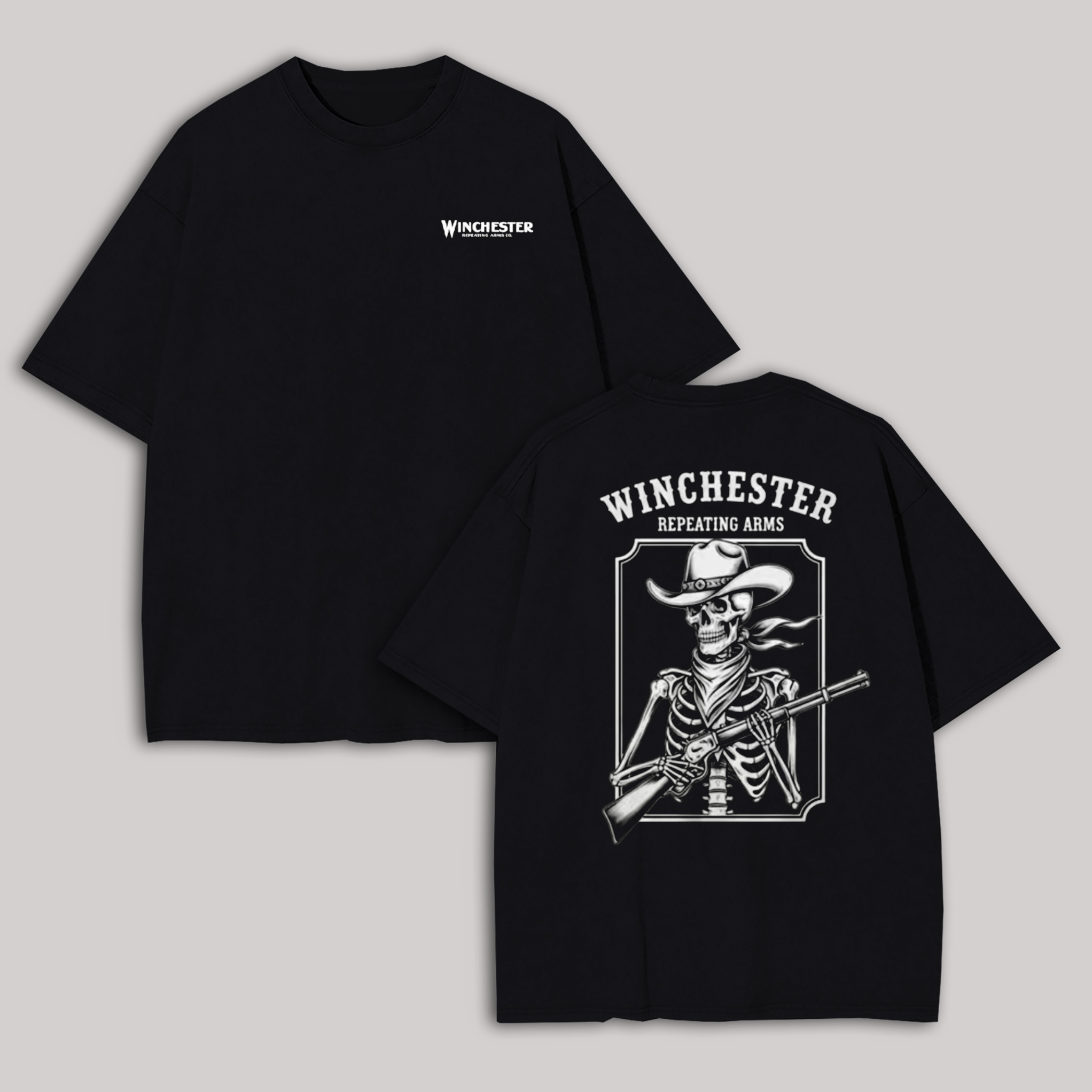 Winchester Repeating Arms Printed Oversized Unisex T-shirt Image - 3