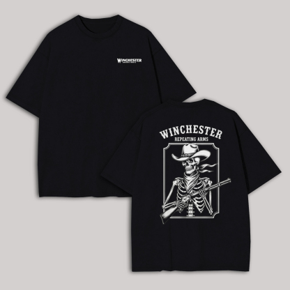 Winchester Repeating Arms Printed Oversized Unisex T-shirt Image - 3