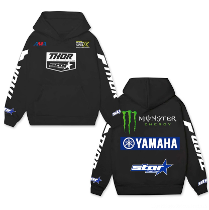 Yamaha Star Racing Printed Fleece-lined Unisex Hoodie Image - 1