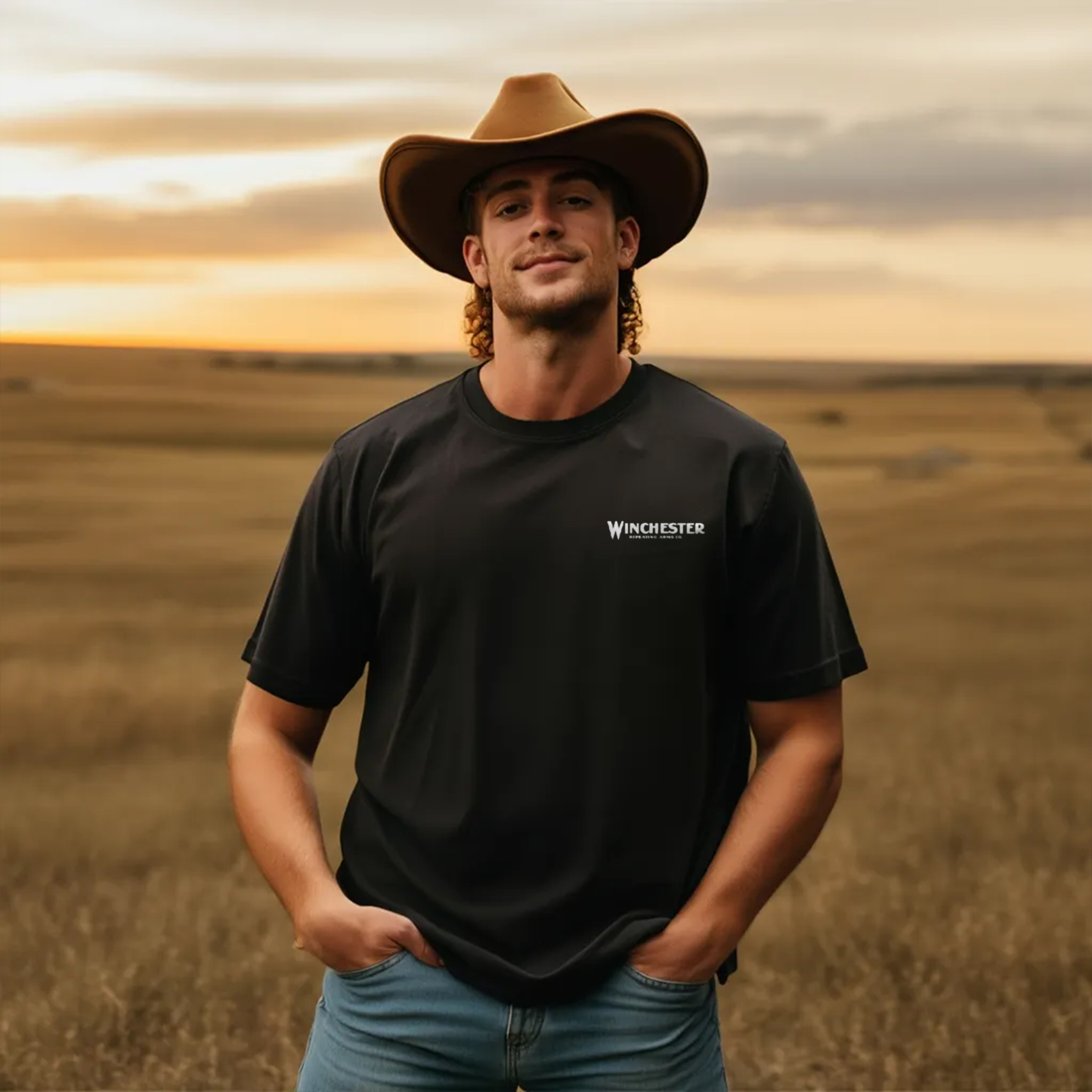 Winchester Repeating Arms Printed Oversized Unisex T-shirt Image - 2