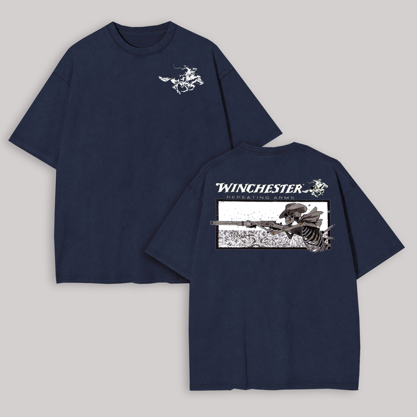 Winchester Repeating Arms Printed Oversized Unisex T-shirt Image - 11
