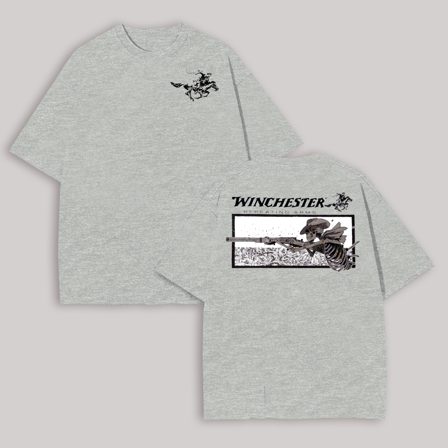 Winchester Repeating Arms Printed Oversized Unisex T-shirt Image - 6