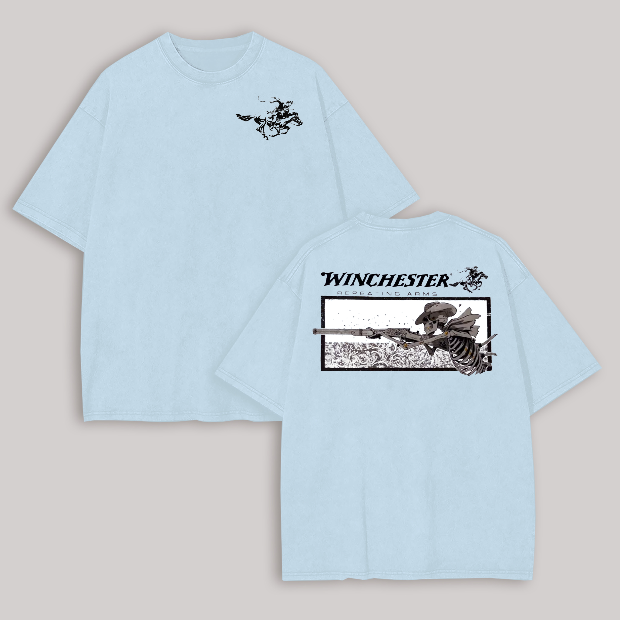 Winchester Repeating Arms Printed Oversized Unisex T-shirt Image - 7