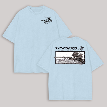 Winchester Repeating Arms Printed Oversized Unisex T-shirt Image - 7