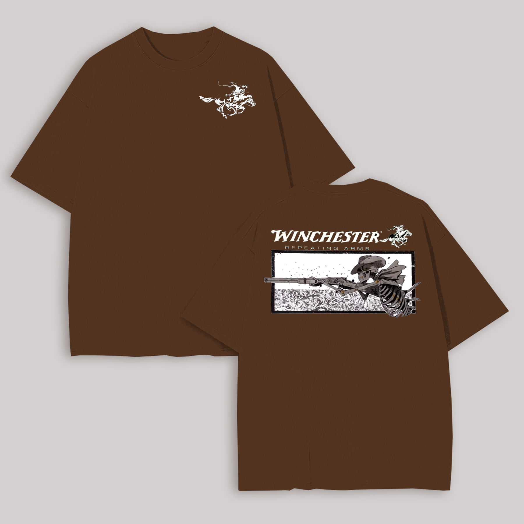 Winchester Repeating Arms Printed Oversized Unisex T-shirt Image - 9