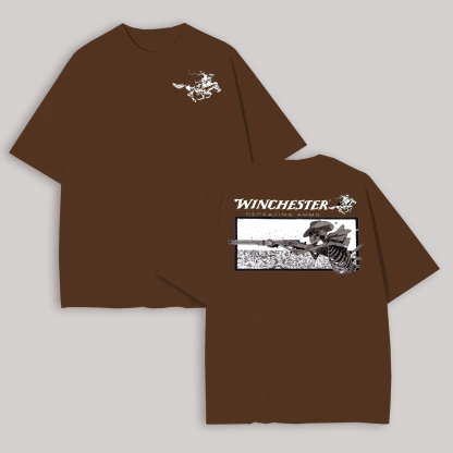 Winchester Repeating Arms Printed Oversized Unisex T-shirt Image - 9
