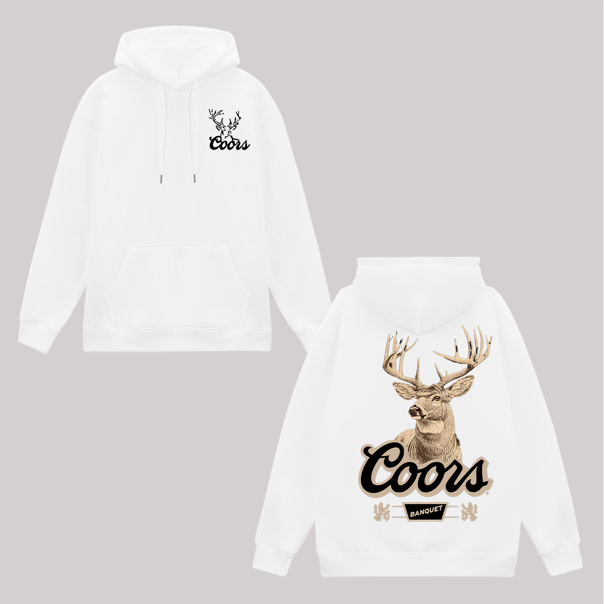 Coors Banquet Printed Fleece-lined Unisex Hoodie Image - 2