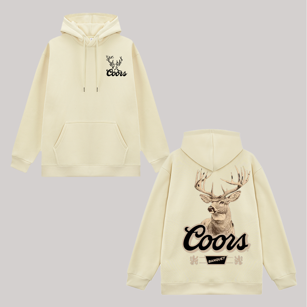 Coors Banquet Printed Fleece-lined Unisex Hoodie