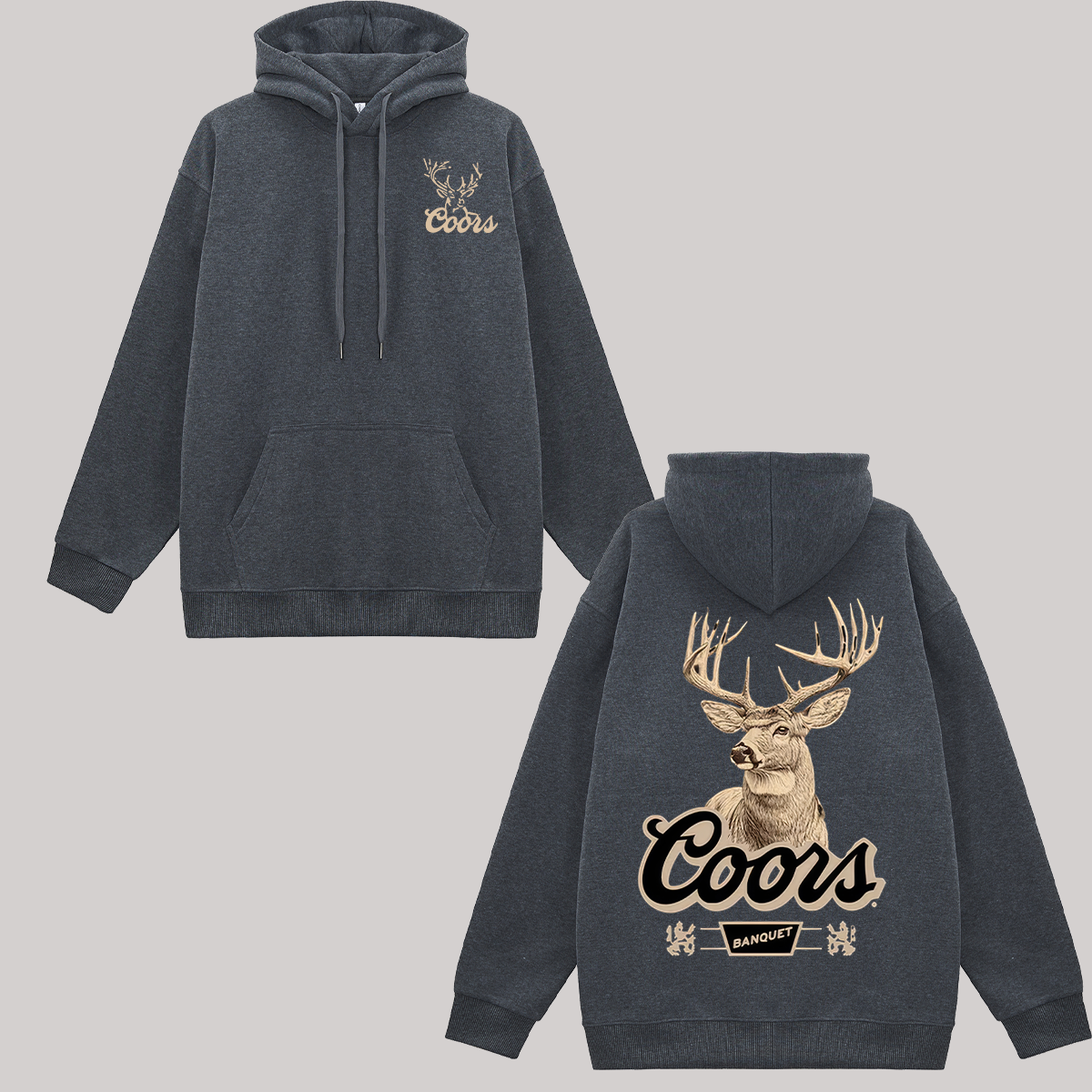 Coors Banquet Printed Fleece-lined Unisex Hoodie Image - 7