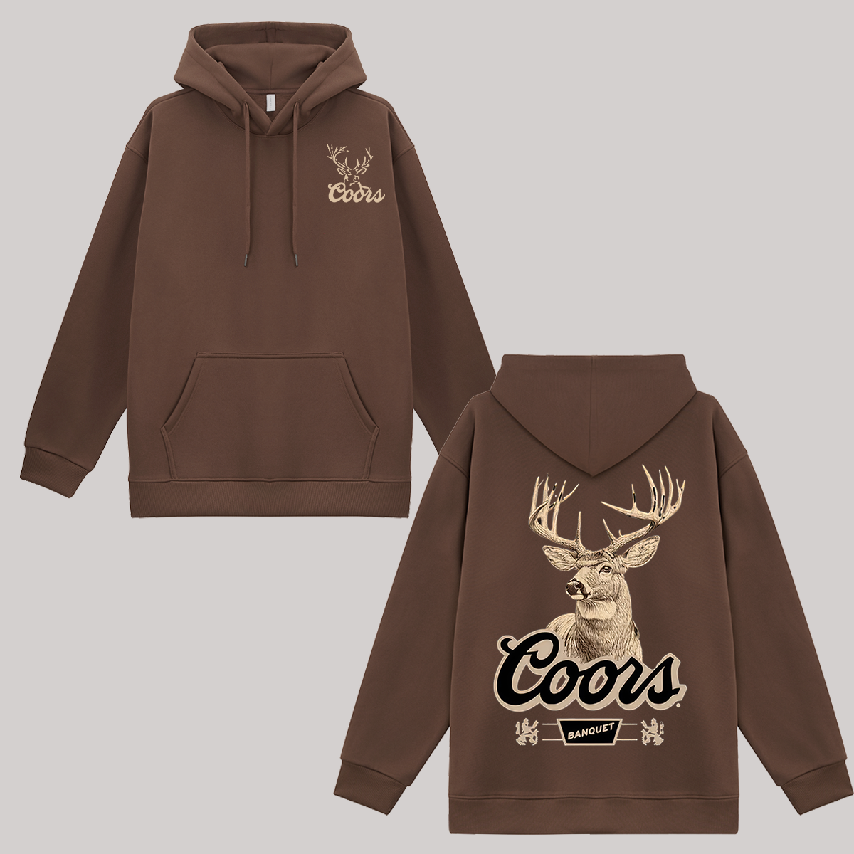 Coors Banquet Printed Fleece-lined Unisex Hoodie Image - 6
