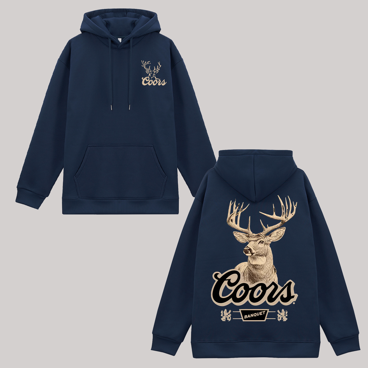 Coors Banquet Printed Fleece-lined Unisex Hoodie
