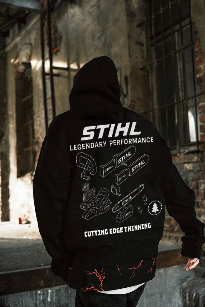 Stihl Chainsaws Printed Fleece-lined Unisex Hoodie Image - 2