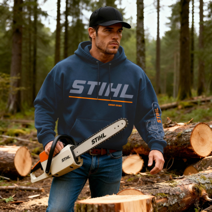 Stihl Printed Fleece-lined Unisex Hoodie Image - 3