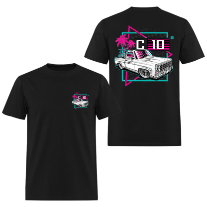 Chevrolet C10 Pickup Truck Printed Men's T-Shirt Image - 2