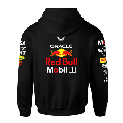 Oracle Red Bull Racing Printed Fleece-lined Unisex Hoodie Image - 4
