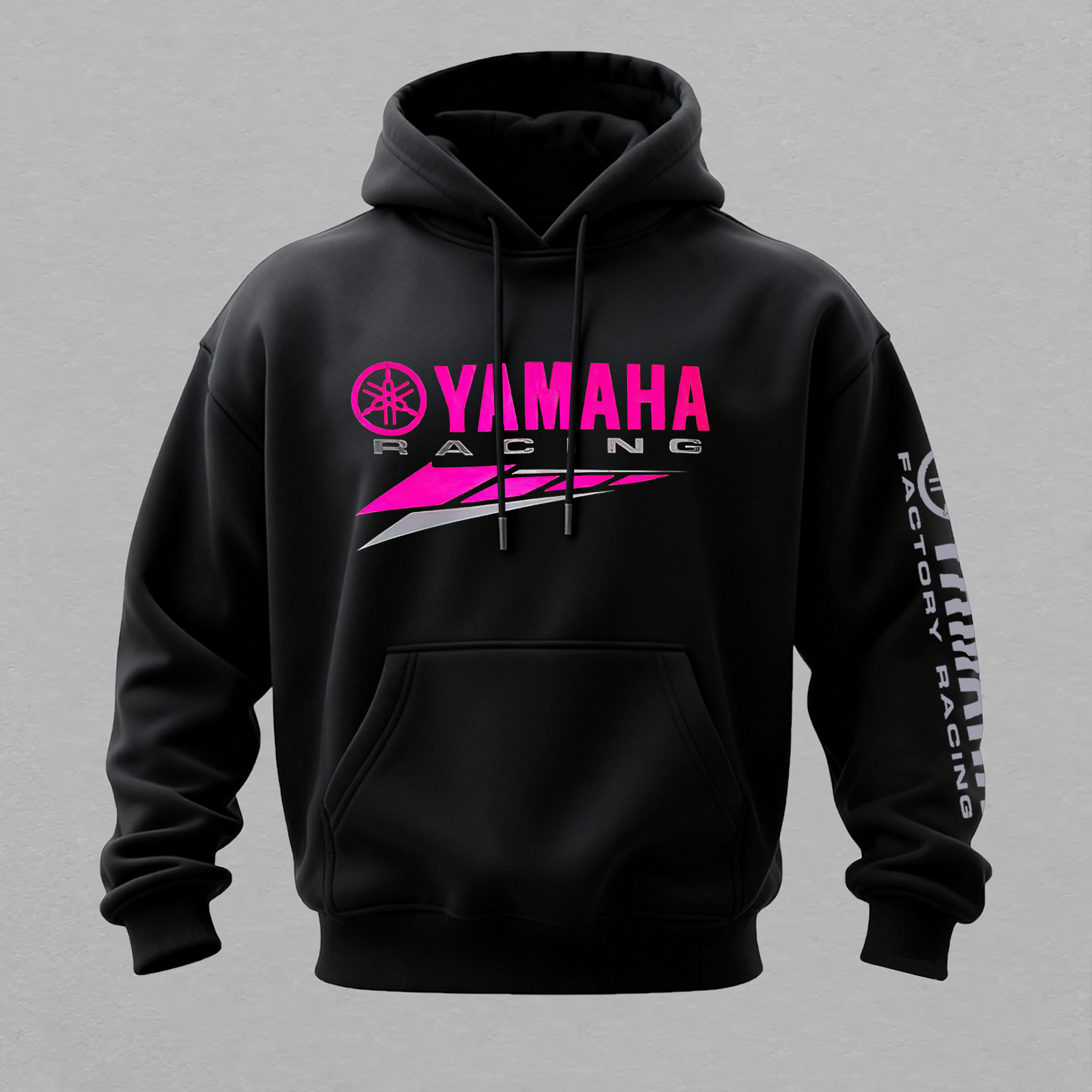 Yamaha Racing Printed Fleece-lined Unisex Hoodie Image - 2