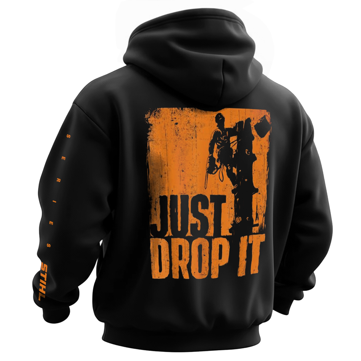 Stihl Just Drop It Printed Fleece-lined Unisex Hoodie Image - 1