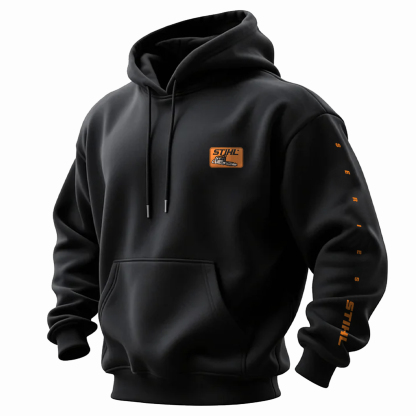 Stihl Just Drop It Printed Fleece-lined Unisex Hoodie Image - 2