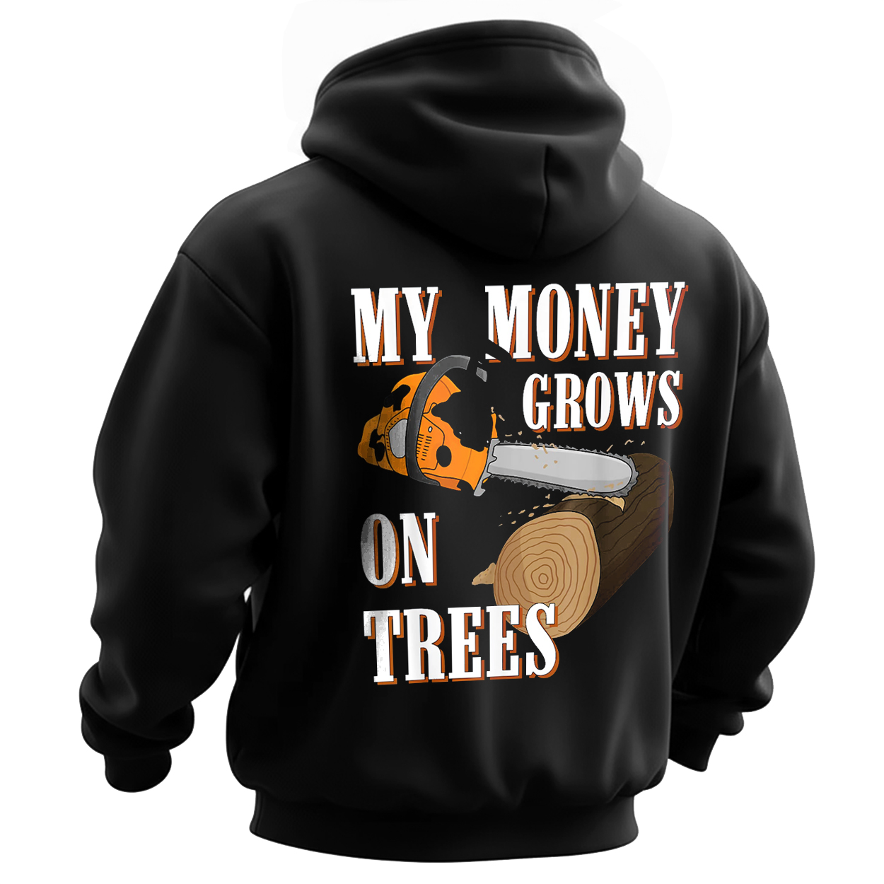 Stihl My Money Grows On Trees Printed Fleece-lined Unisex Hoodie Image - 1