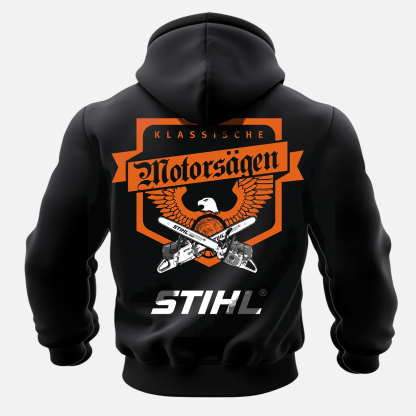 Stihl Klassische Motors?gen Printed Fleece-lined Unisex Hoodie Image - 1