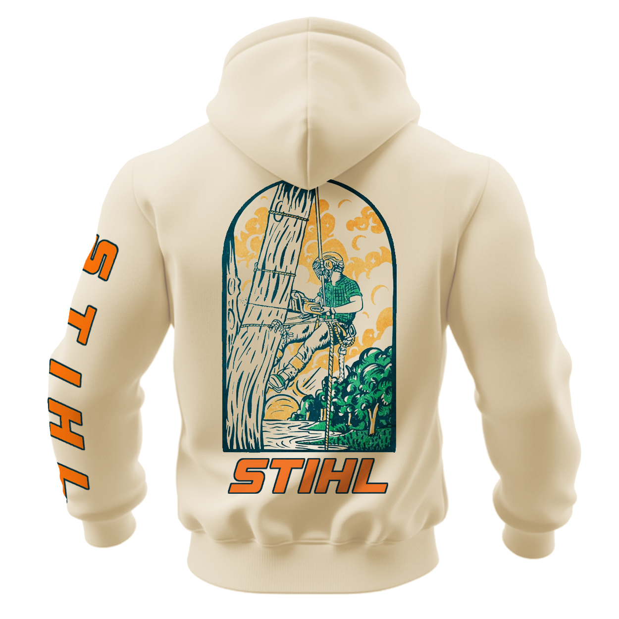 Stihl Chainsaws Printed Fleece-lined Unisex Hoodie Image - 1