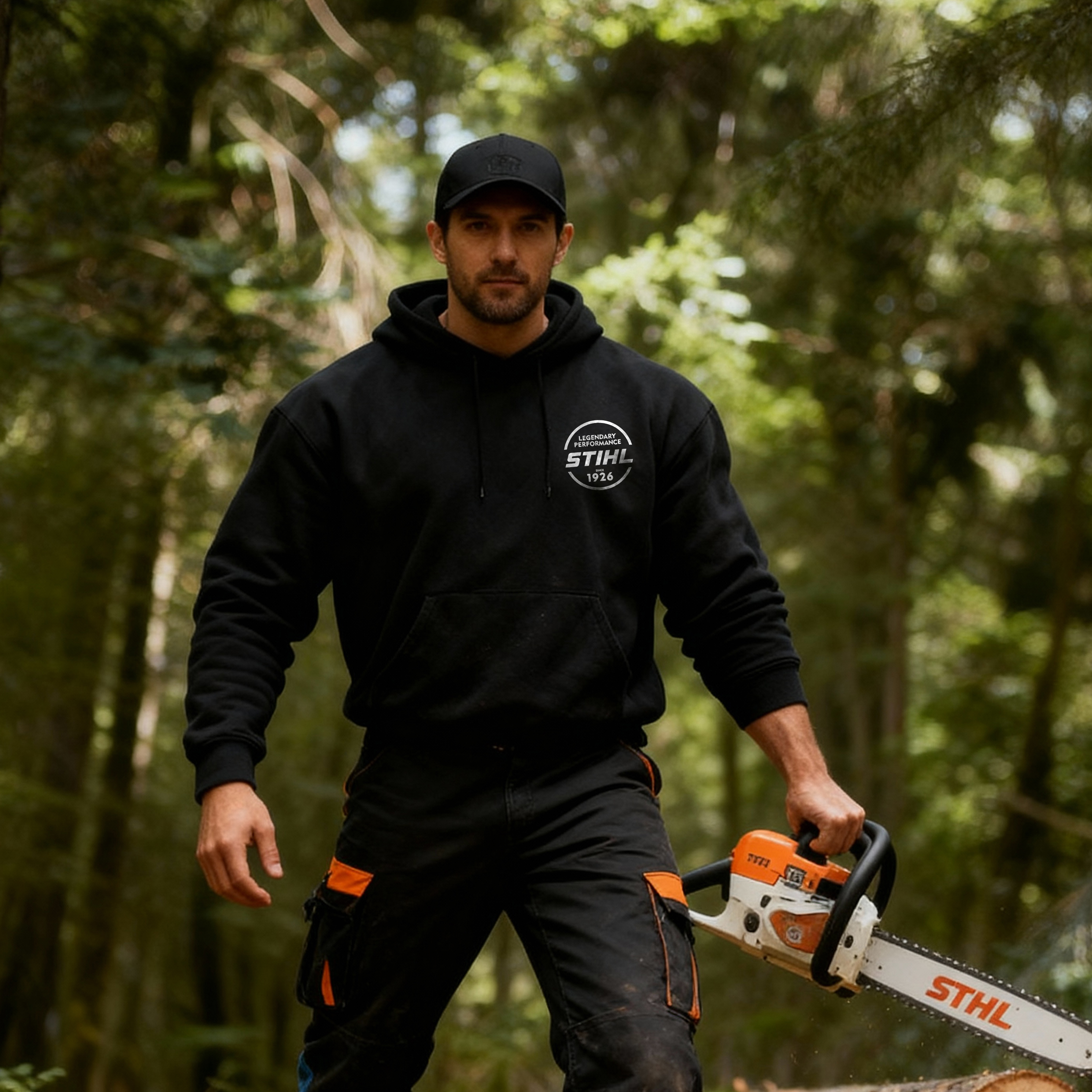 Stihl My Money Grows On Trees Printed Fleece-lined Unisex Hoodie Image - 4